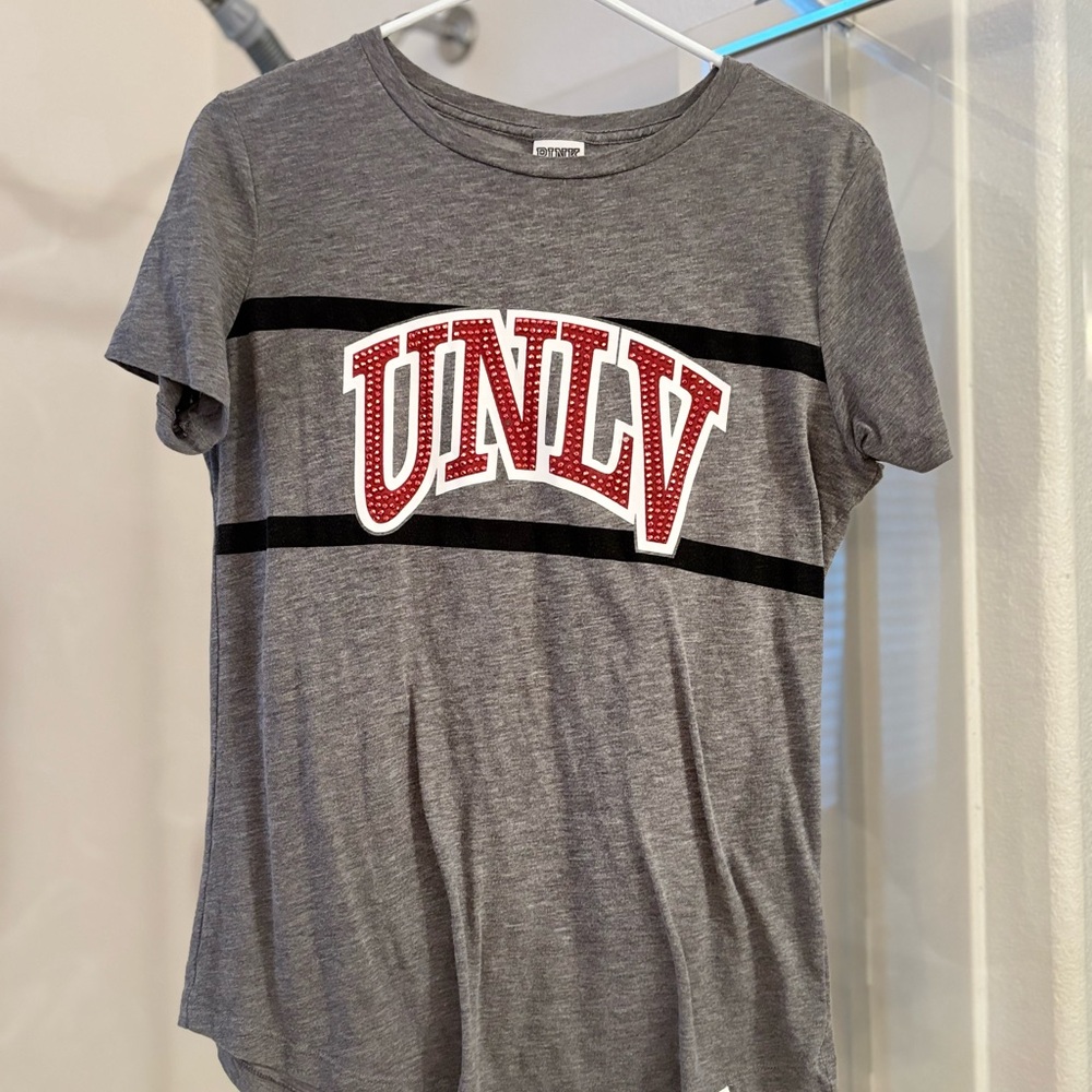 PINK Victoria's Secret UNLV Heather Gray Tee
